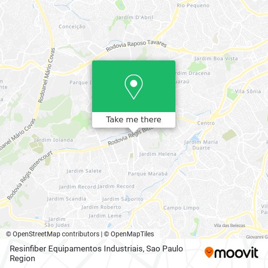 Resinfiber Equipamentos Industriais map