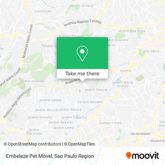 Embeleze Pet Móvel map