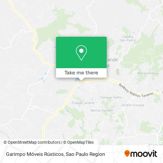 Garimpo Móveis Rústicos map