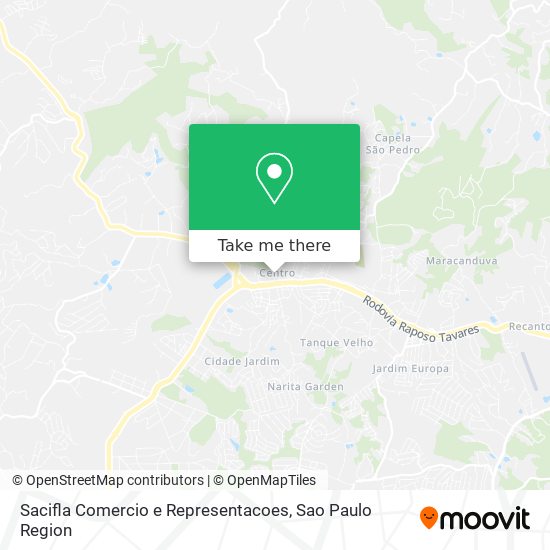 Sacifla Comercio e Representacoes map