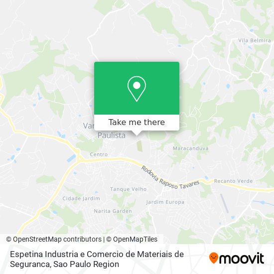 Espetina Industria e Comercio de Materiais de Seguranca map