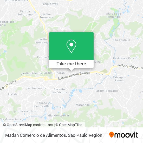 Madan Comércio de Alimentos map
