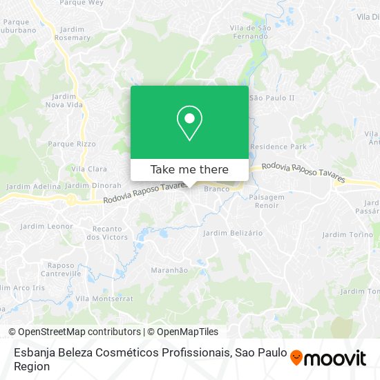 Esbanja Beleza Cosméticos Profissionais map