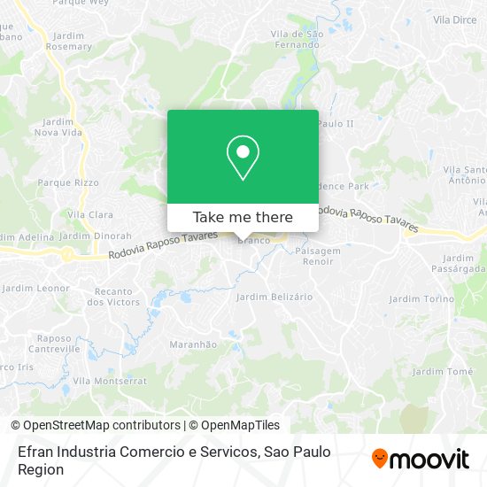 Efran Industria Comercio e Servicos map