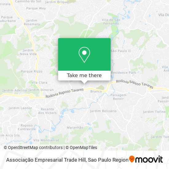 Associação Empresarial Trade Hill map