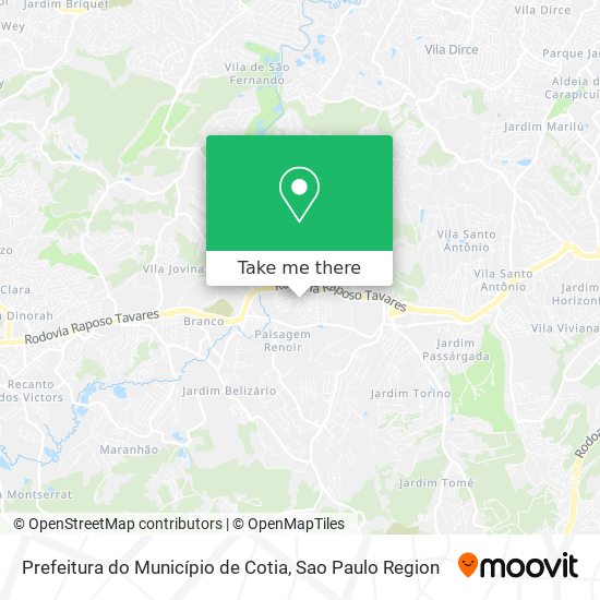 Prefeitura do Município de Cotia map