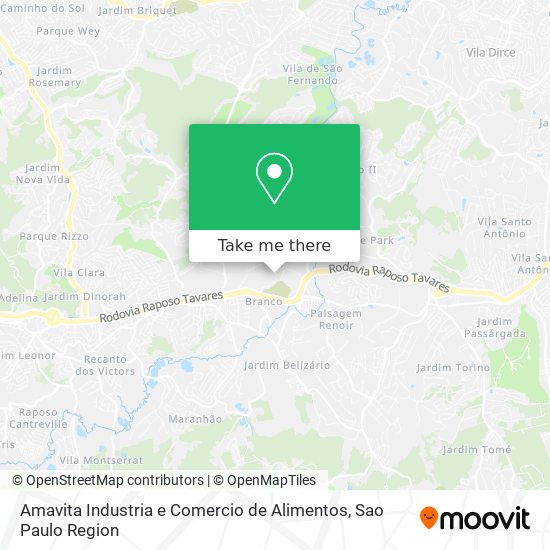 Amavita Industria e Comercio de Alimentos map