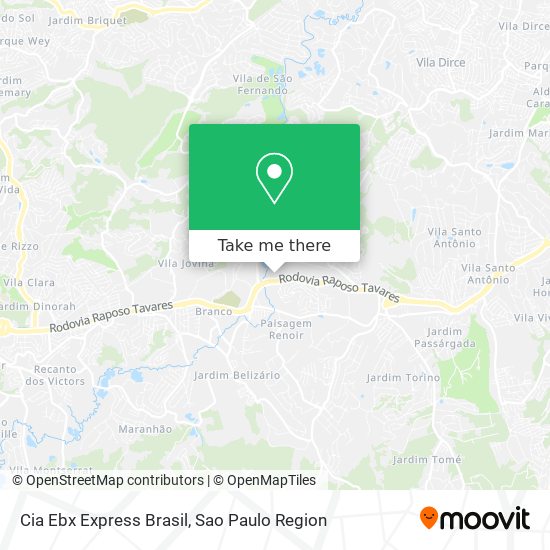 Cia Ebx Express Brasil map