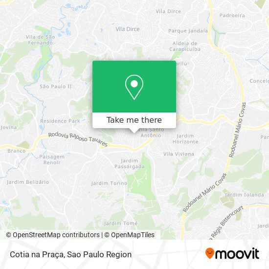 Cotia na Praça map