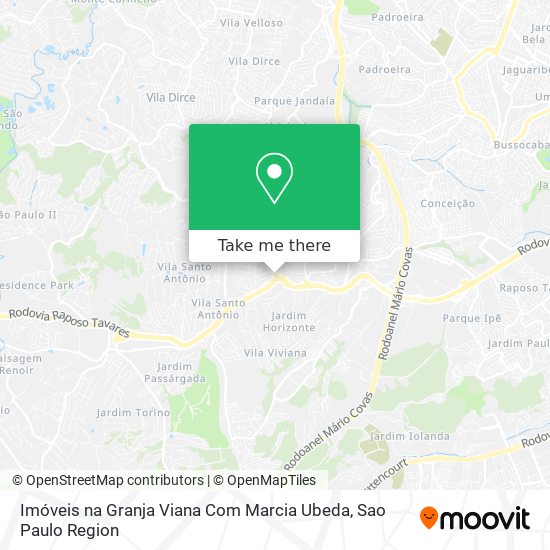 Imóveis na Granja Viana Com Marcia Ubeda map