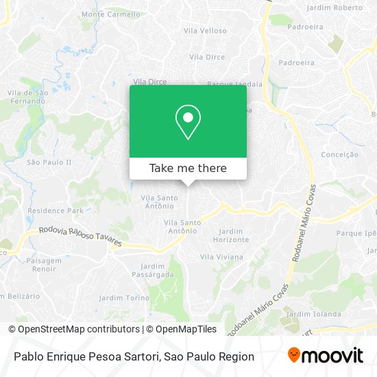 Pablo Enrique Pesoa Sartori map