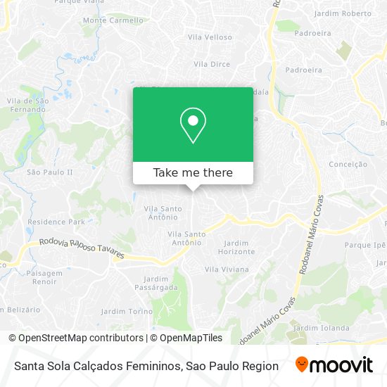 Santa Sola Calçados Femininos map