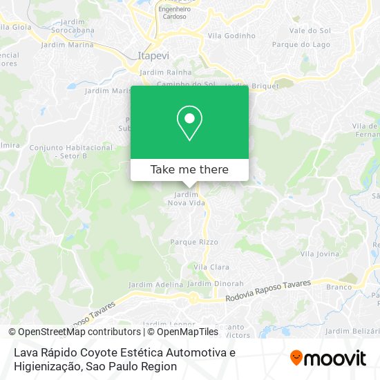 Lava Rápido Coyote Estética Automotiva e Higienização map