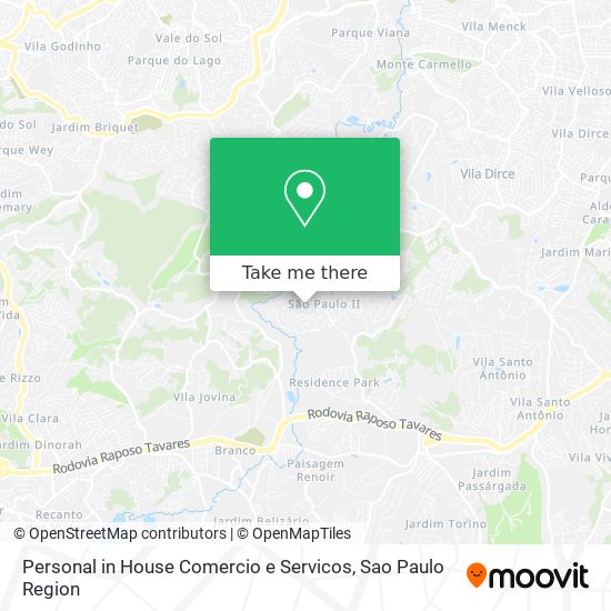 Personal in House Comercio e Servicos map