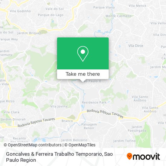 Goncalves & Ferreira Trabalho Temporario map