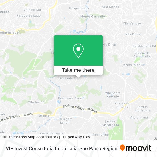 Mapa VIP Invest Consultoria Imobiliaria