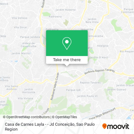 Mapa Casa de Carnes Layla - - Jd Conceição