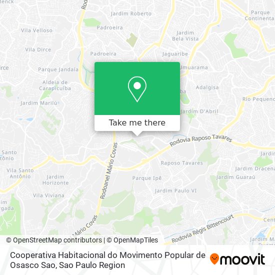 Cooperativa Habitacional do Movimento Popular de Osasco Sao map