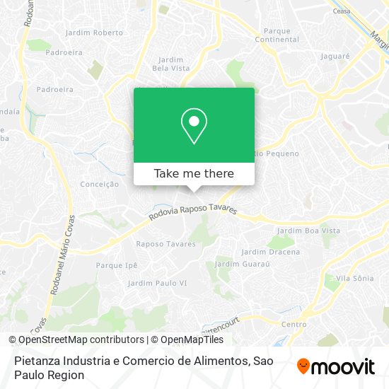 Pietanza Industria e Comercio de Alimentos map