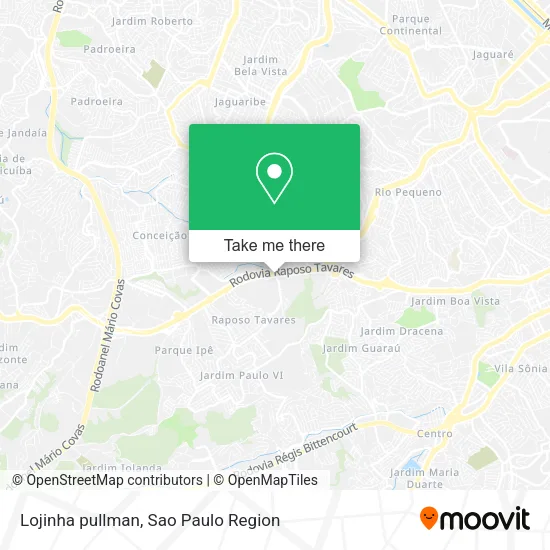 Lojinha pullman map