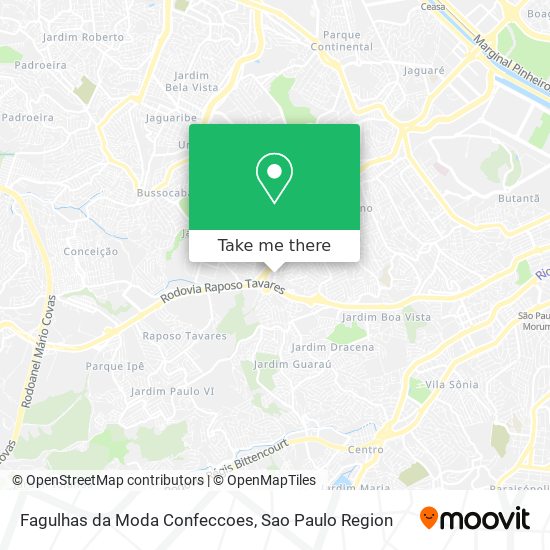 Mapa Fagulhas da Moda Confeccoes