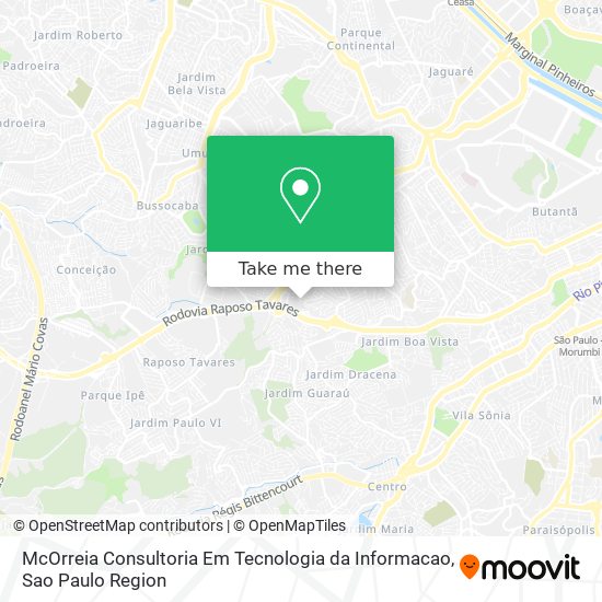 Mapa McOrreia Consultoria Em Tecnologia da Informacao