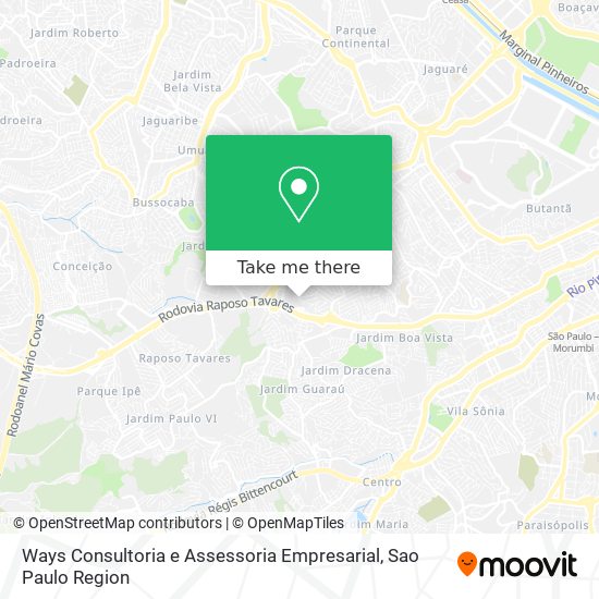 Ways Consultoria e Assessoria Empresarial map