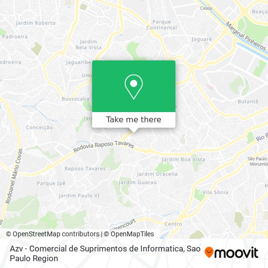 Mapa Azv - Comercial de Suprimentos de Informatica