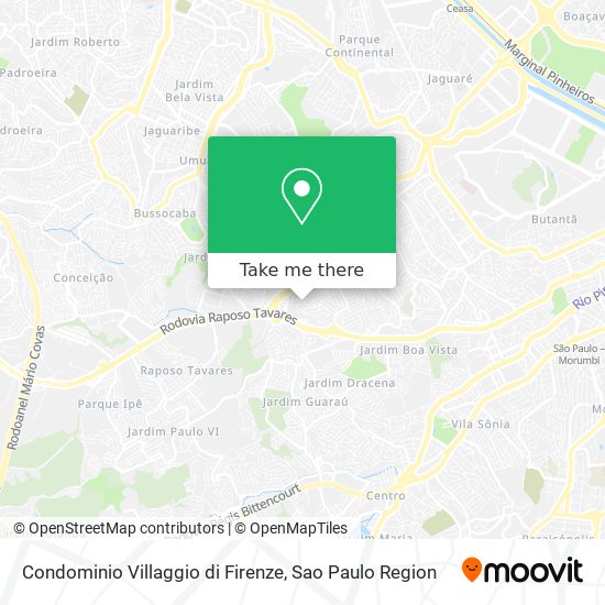 Mapa Condominio Villaggio di Firenze