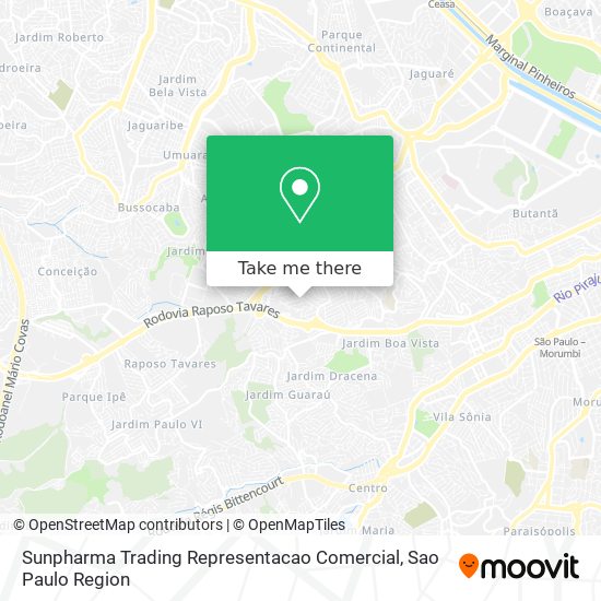 Mapa Sunpharma Trading Representacao Comercial