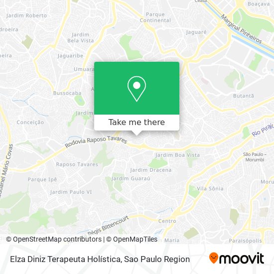 Mapa Elza Diniz Terapeuta Holística