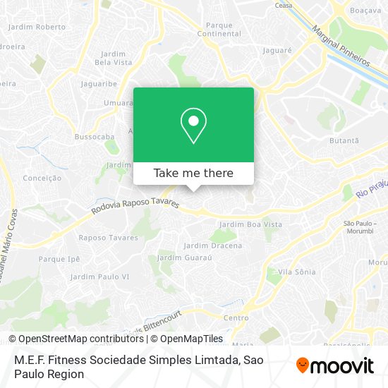 M.E.F. Fitness Sociedade Simples Limtada map