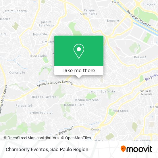 Chamberry Eventos map