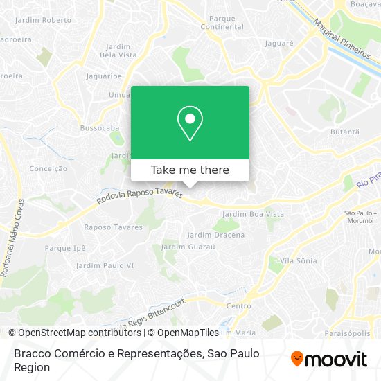 Mapa Bracco Comércio e Representações