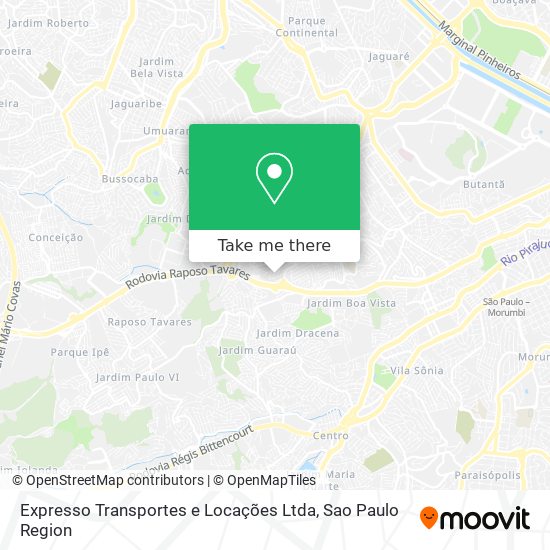 Expresso Transportes e Locações Ltda map