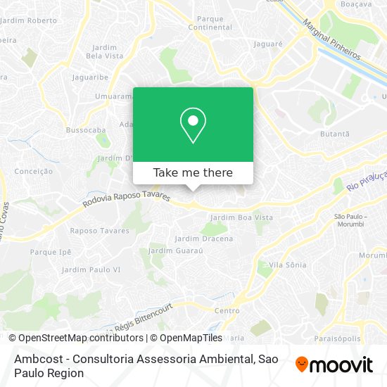 Mapa Ambcost - Consultoria Assessoria Ambiental