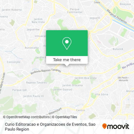 Curio Editoracao e Organizacoes de Eventos map