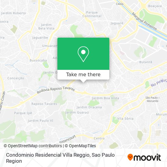 Mapa Condominio Residencial Villa Reggio