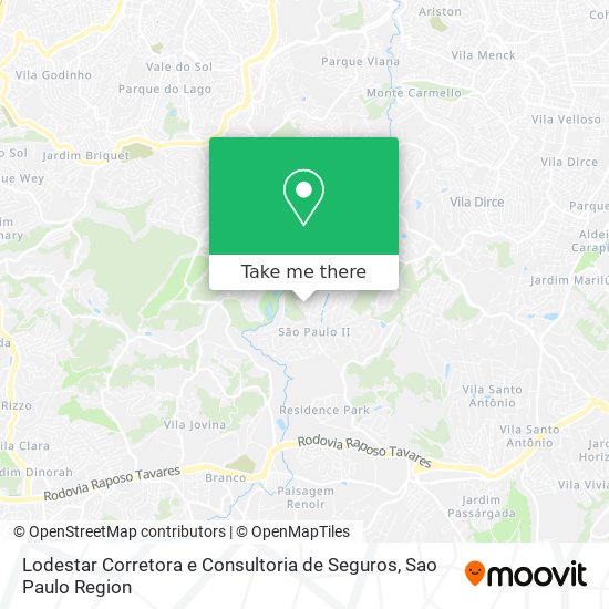 Mapa Lodestar Corretora e Consultoria de Seguros