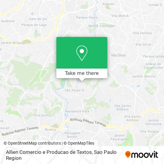 Allien Comercio e Producao de Textos map