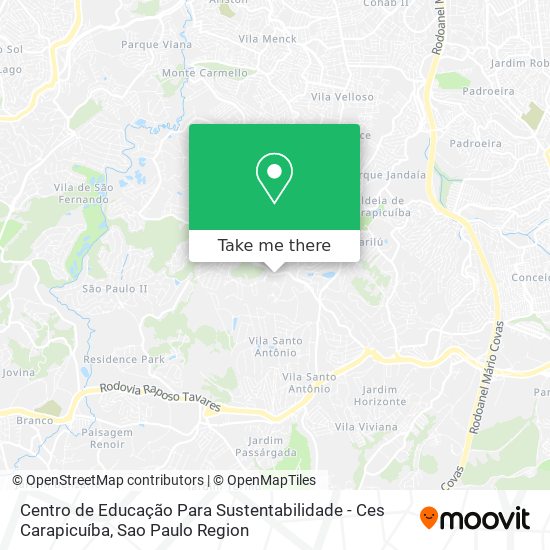 Centro de Educação Para Sustentabilidade - Ces Carapicuíba map