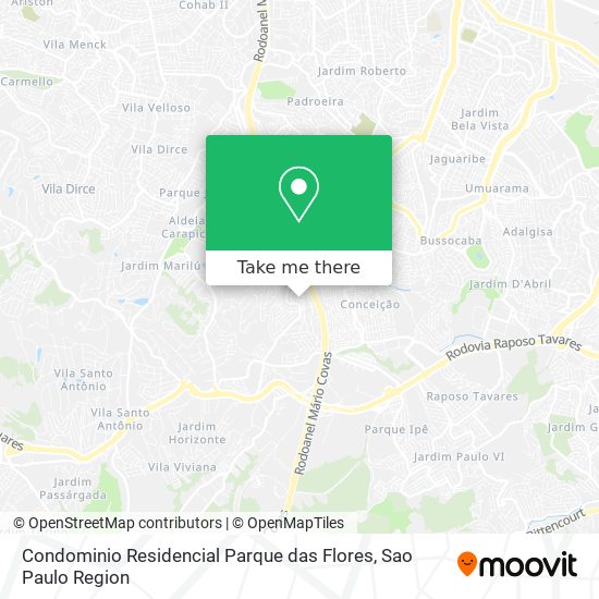 Mapa Condominio Residencial Parque das Flores