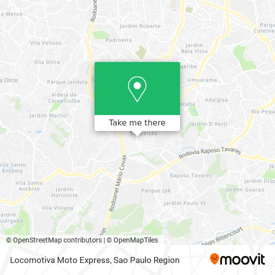 Locomotiva Moto Express map