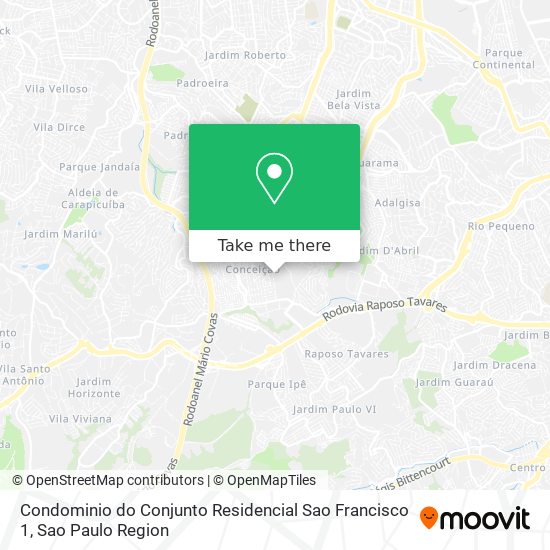 Condominio do Conjunto Residencial Sao Francisco 1 map