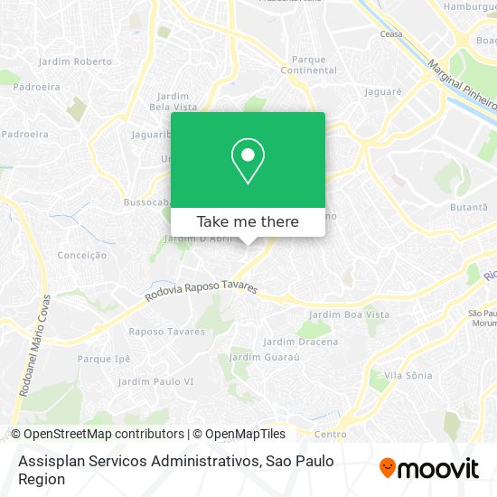 Assisplan Servicos Administrativos map