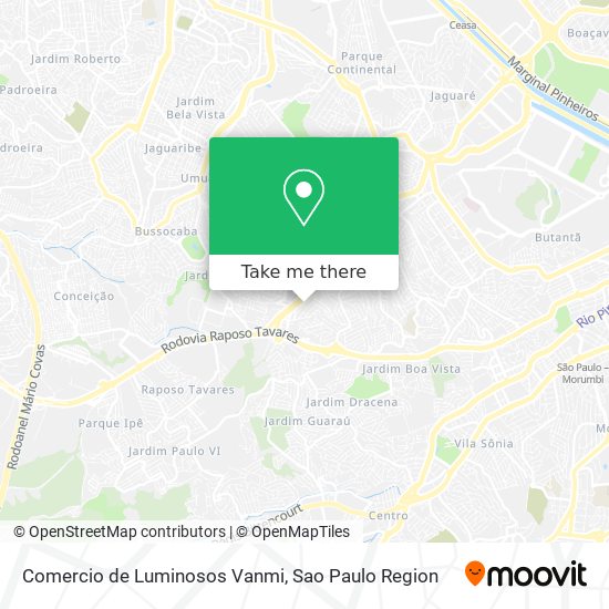 Comercio de Luminosos Vanmi map