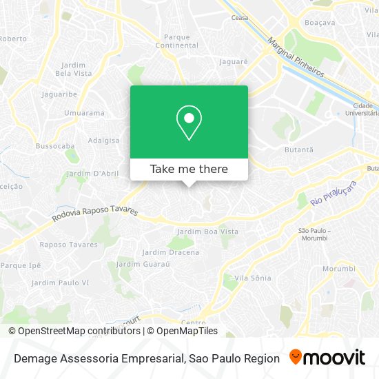 Mapa Demage Assessoria Empresarial