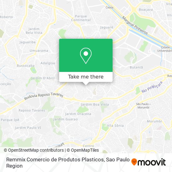 Mapa Remmix Comercio de Produtos Plasticos