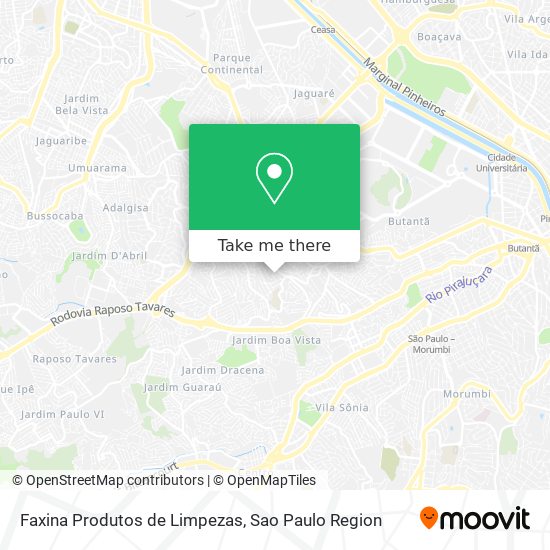 Mapa Faxina Produtos de Limpezas