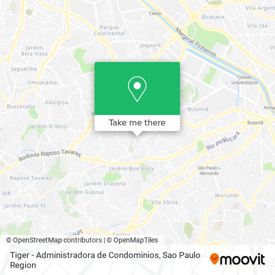 Mapa Tiger - Administradora de Condominios